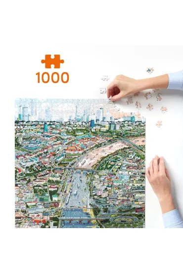 Puzzle Puzzlove CzuCzu 1000 el. Miasto Warszawa Bright Junior Media