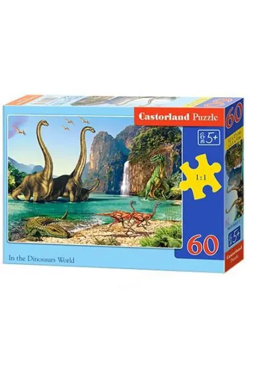 Puzzle 60 el. �wiat dinozaur�w Castorland