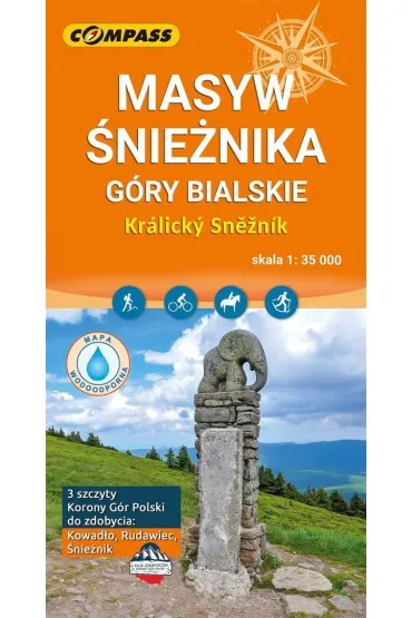 Mapa turystyczna - Masyw �nie�nika laminowana