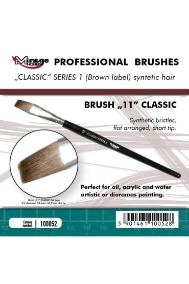 P�dzelek p�aski high quality classic rozm 11