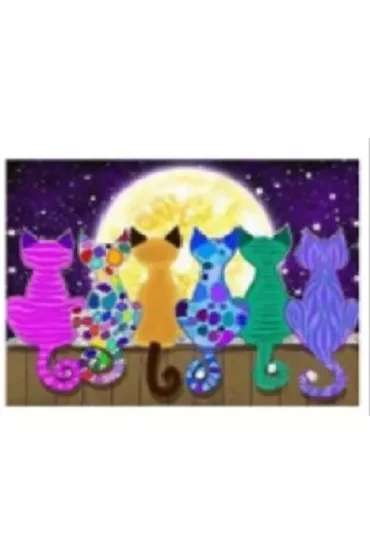Norimpex Diamentowa mozaika - Koty kolor na p�ocie 30x40cm