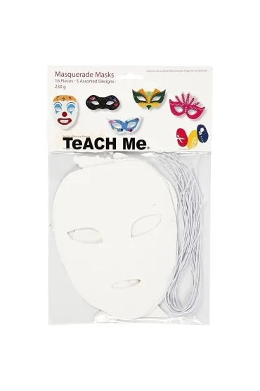 Creative Company Maski papierowe maskarada 16 szt