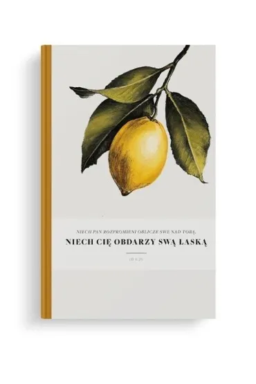 Szaron Notatnik Lux - Niech Pan - Cytryna