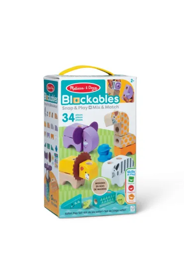 M and D Developmental Toys Mellisa&Doug  Blockables - Zwierz�tka Safari 6074903 WB2
