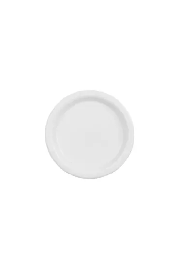 PartyDeco Talerzyki papierowe bia�e 18cm 6 szt