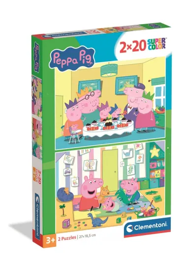 Puzzle 2x20 element�w Peppa Pig CLEMENTONI 24831