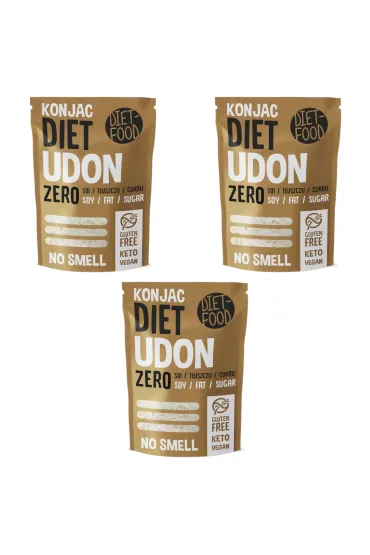 Diet-Food Makaron konjac shirataki udon zestaw 3 x 200 g