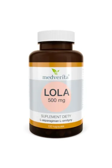 Medverita LOLA L- asparaginian L- ornityny Suplement diety 100 kaps.