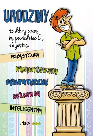 Stamp Karnet Comic B6 + koperta nr 16 Urodziny