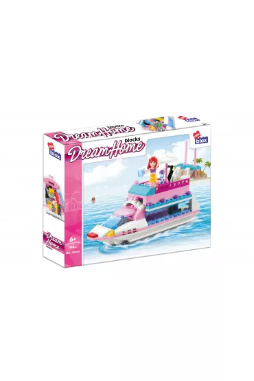 Klocki konstrukcyjne 196 el. Girl Statek Alleblox