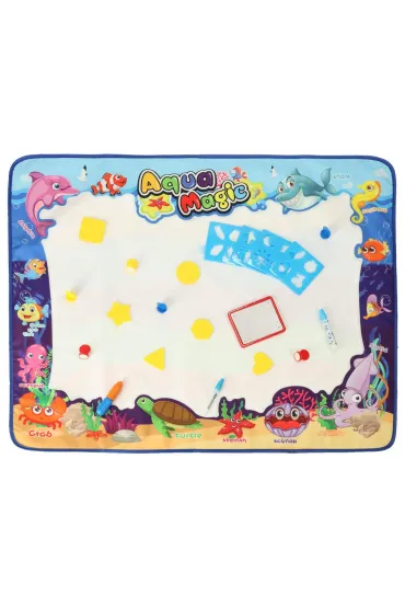 Mata wodna do malowania rysowania wod� XXL piecz�tki szablony zestaw 100 x 80 cm