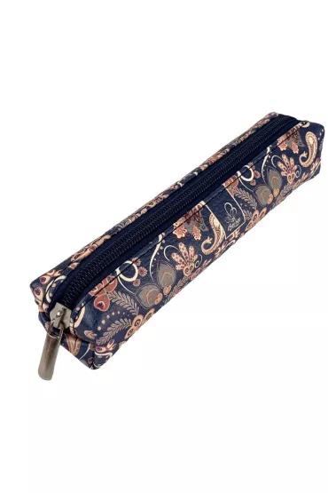 Bee-bee Pi�rnik mini prostok�t Paisley Kwiaty Niebieskie