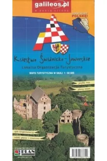 Mapa turystyczna - Ksi�stwo �widnicko - Jaworskie