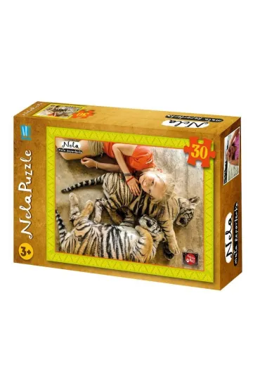 Puzzle 30 el. Nela Ma�a Reporterka. Tygrys Burda / National Geographic - Nela