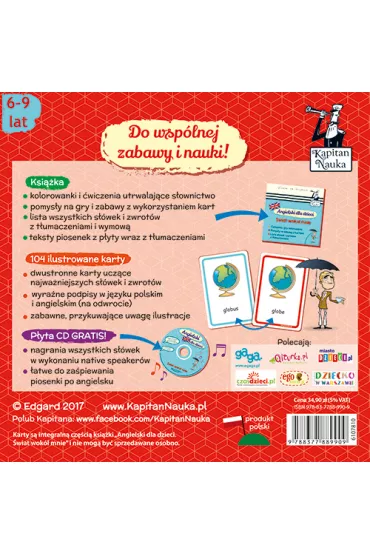 Angielski dla dzieci. �wiat wok� mnie. Ksi��ka + karty obrazkowe. Kapitan Nauka