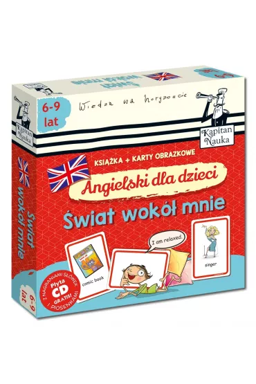 Angielski dla dzieci. �wiat wok� mnie. Ksi��ka + karty obrazkowe. Kapitan Nauka