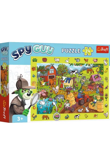 Puzzle obserwacyjne 24 el. Spy Guy Farma Trefl