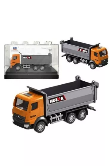 Wywrotka metalowa pomara�czowa 1:80 LeanToys