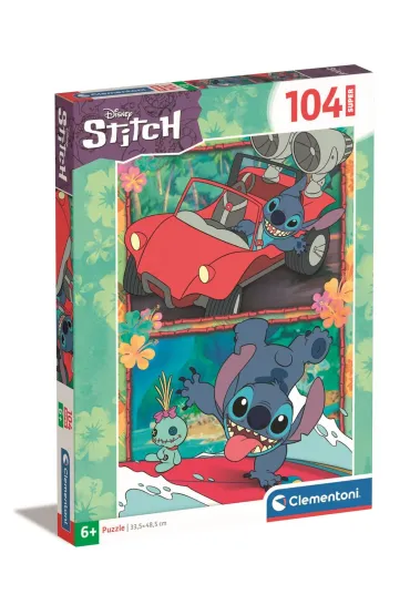 Puzzle 104 el. SuperColor. Stitch Clementoni