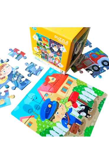 Puzzle 4w1 - Moje Zawody (12+16+20+24 el.) Dodo