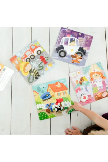 Puzzle 4w1 - Moje Zawody (12+16+20+24 el.) Dodo