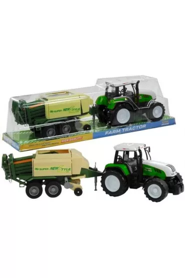 Traktor z przyczep� 65cm LeanToys
