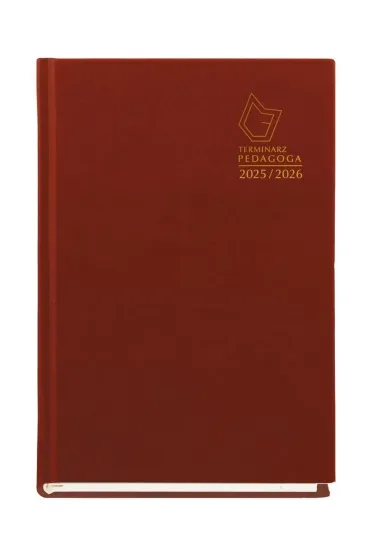 Michalczyk i Prokop Terminarz Pedagoga A5 2025/2026 bordo