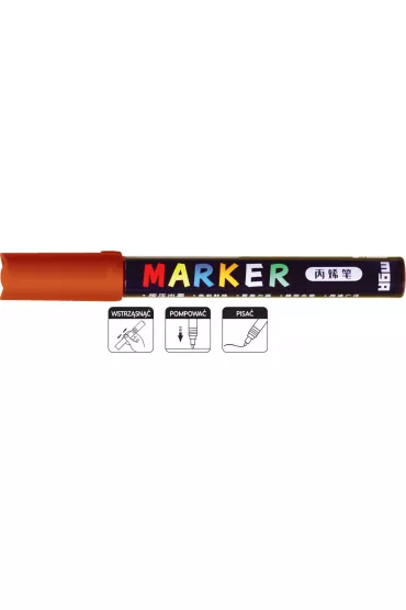 M&G Marker akrylowy 1-2 mm, br�zowy czerwonawy