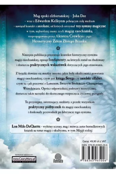 Magija enochia�ska. System magiczny oparty na przekazach od anio��w - Lon Milo DuQuette