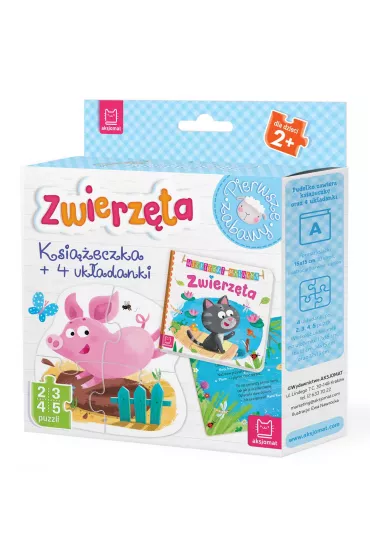 Zwierz�ta. Ksi��eczka i cztery uk�adanki. Puzzle dla malucha