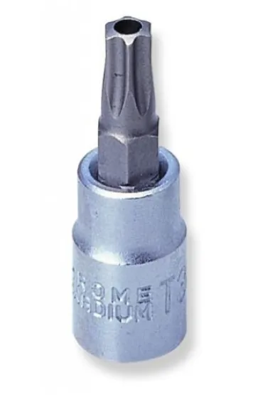 S08H227 Klucz wpustowy TORX z otworkiem i nasadk� 1/4" L 37 mm Jonnesway T27