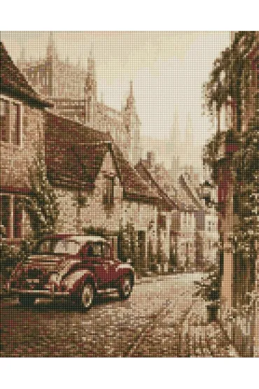 Ideyka Diamentowa mozaika - Stare Miasto 40x50cm