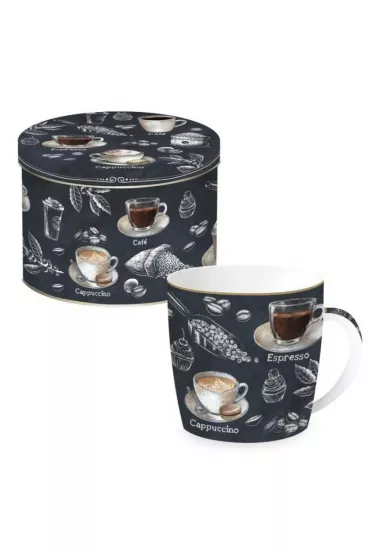 Easy Life Kubek porcelanowy w ozdobnej puszce 350ml