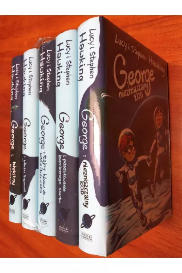 Pakiet George i kosmos. Tomy 1-5: Tajny klucz do wszech�wiata, Poszukiwanie kosmicznego skarbu, Wielki wybuch, Niezniszczalny kod, B��kitny ksi�yc - Lucy Hawking, Stephen Hawking