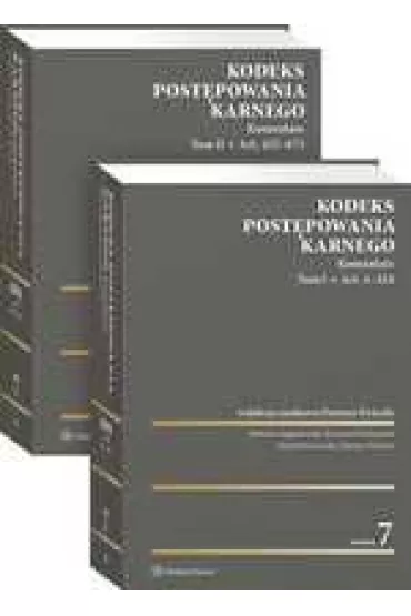 Kodeks post�powania karnego. Komentarz. Tom 1 i 2 - Barbara Augustyniak, Dariusz �wiecki, Krzysztof Eichstaedt, Micha� Kurowski