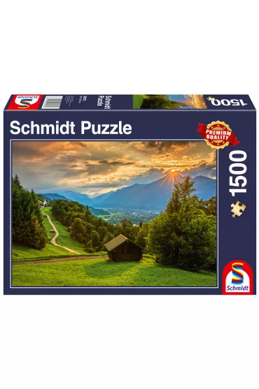 Puzzle 1000 el. Zach�d s�o�ca nad Wambergiem Schmidt