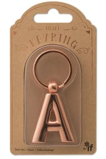 If Metalowy brelok do kluczy litera A Keyring