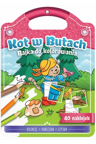 Bajka do kolorowania. Kot w butach