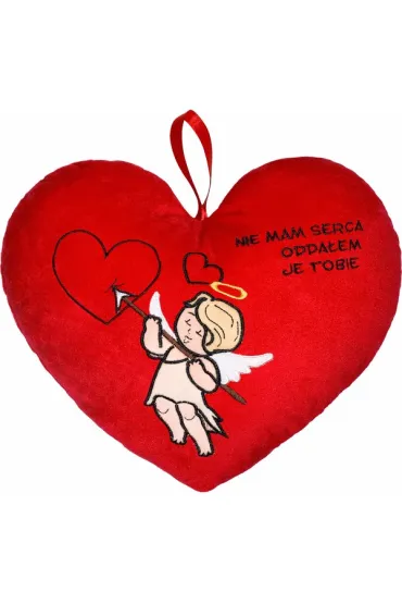 Poduszka serce 30cm (12500) Nie mam serca odda�em je Tobie Beppe