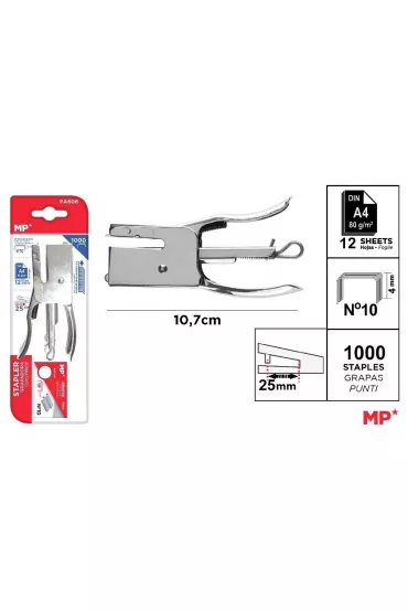 Mp Main Paper Zszywacz no�ycowy 10.7x5.5cm + zszywki