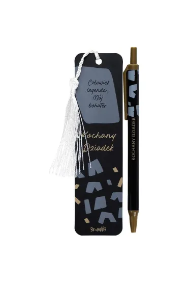 Be-Happy Gifts Zestaw na Dzie� Dziadka zak�adka i d�ugopis