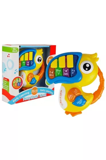 LeanToys Pianinko Do Re Mi papuga ��te