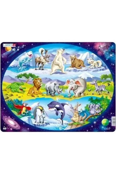 Uk�adanka Larsen Maxi Animals Around the World Tactic