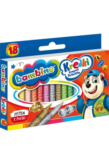 St. Majewski Kredki Bambino 18 szt.