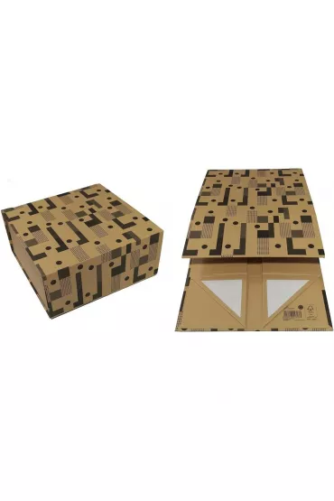 Ziemia Obiecana Pude�ko tekturowe Geometric na magnes