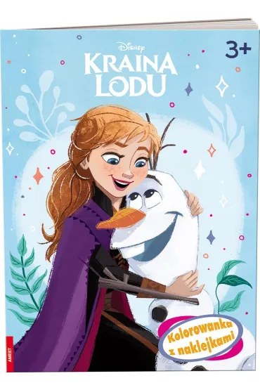 Pakiet: Kraina Lodu. Kolorowanka z naklejkami, Puzzle drewniane 50 el. Ulubiona Kraina Lodu, Czarny Piotru� i Memory. Frozen 2
