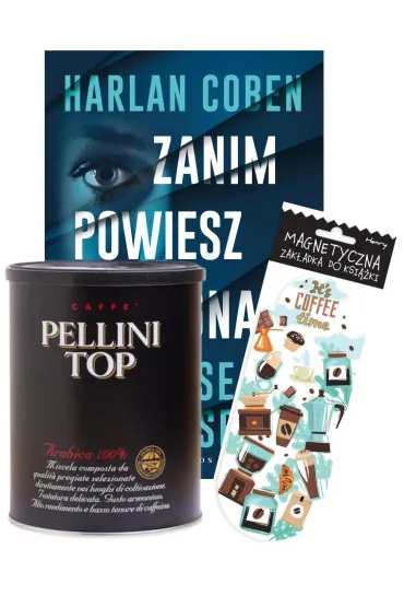 Pakiet: Zanim powiesz �egnaj, Pellini Top Kawa mielona 100% Arabica w puszce, Zak�adka owal Kawa
