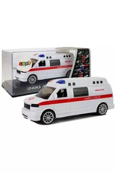 Ambulans pgotowia z nap�dem d�wi�kiem i �wiat�em LeanToys
