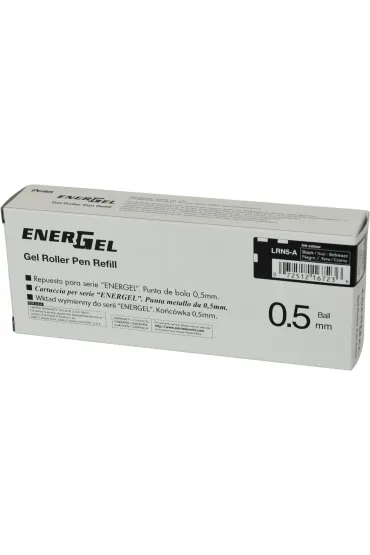 Pentel Paczka Wk�ady do cienkopisu kulkowego EnerGel czarne LRN5-AX 12 sztuk