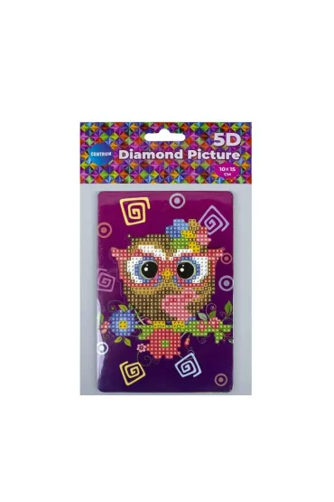 Panta Plast Diamentowa mozaika ze sztalug� - Sowa 10x15cm